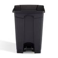 Safco Products Company SAFCO Plastic Step-On Trash Cans For Hands-Free Disposal, 8 Gallon & 12 Gallon Plastic in Black | Wayfair 9925BL