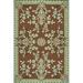 Green 72 x 48 x 0.25 in Indoor/Outdoor Area Rug - Mad Mats Oriental Hand Hooked Brown/Indoor/Outdoor Area Rug Polypropylene | Wayfair FM-OGA46-TB1