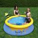 JLeisure Inflatable Outdoor Above Ground Kid Swimming Pool Plastic in Blue | 16.5 H x 60 W x 60 D in | Wayfair JL-12010