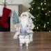 Northlight Seasonal 12" Ivory Standing Santa Christmas Figure Carrying A Green Pine Tree | 12 H x 7 W x 4 D in | Wayfair NORTHLIGHT SA91104