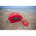 ONIVA™ Good Times & Tan Lines - Manta Portable Beach Tent, ( w/ Gray Accents) Fiberglass, Metal in Red | 39.5 H x 47.3 W x 86.5 D in | Wayfair