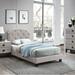 Red Barrel Studio® Jaquavien Tufted Low Profile Platform Bed Upholstered/Polyester in Gray | 46 H x 39 W x 77 D in | Wayfair