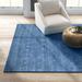 Blue 108 x 0.4 in Area Rug - Joss & Main Simi Geometric Hand Loomed Sapphire Area Rug Wool/Cotton | 108 W x 0.4 D in | Wayfair