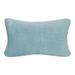 Eider & Ivory™ Cohen Rectangular Cotton Pillow Cover & Insert Polyester/Polyfill/Cotton in Blue | 12 H x 20 W x 7 D in | Wayfair