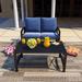 Winston Porter Brisais Seating Group w/ Cushions Metal in Blue | Outdoor Furniture | Wayfair C11DAA45BB474DF5959C2C568093C666