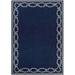 Blue 24 x 0.03 in Area Rug - Breakwater Bay Dillow Rope Ivory Indigo Flatwoven Indoor Outdoor Area Rug | 24 W x 0.03 D in | Wayfair