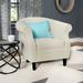 Barrel Chair - Lark Manor™ Adea Polyester Barrel Chair Polyester in White | 32 H x 31.5 W x 27.5 D in | Wayfair LATR2530 32001377