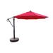 Arlmont & Co. Rudisill 11 Ft Cantilever Aluminum Umbrella w/ Sunbrella Fabric in Red | 132 W x 132 D in | Wayfair 61EC2E6DD8524D38BF4C4A352ABBB3DA