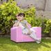 Harriet Bee Eckstein Cotton Chair Cotton in Pink | 18 H x 24 W x 18 D in | Wayfair BC358631322A4A9F9D5871F4B8041476