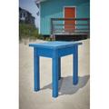 Beachcrest Home™ Shay Plastic Outdoor Side Table Plastic in Blue | 17 H x 18 W x 13 D in | Wayfair BCMH1977 42101319