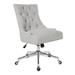 Charlton Home® Vandermark Task Chair Upholstered, Steel in Gray | 39.5 H x 21.88 W x 27.25 D in | Wayfair D21876B2BEE247D3AA78545574042C0D