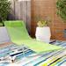 Symple Stuff Shelly 71.7" Long Reclining Single Chaise Metal in Green | 9.5 H x 22 W x 71.7 D in | Outdoor Furniture | Wayfair