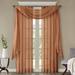 Charlton Home® Bruggeman Solid Crushed Curtain Panel Pair Polyester in Orange | 95 H in | Wayfair CHRL6702 42181215