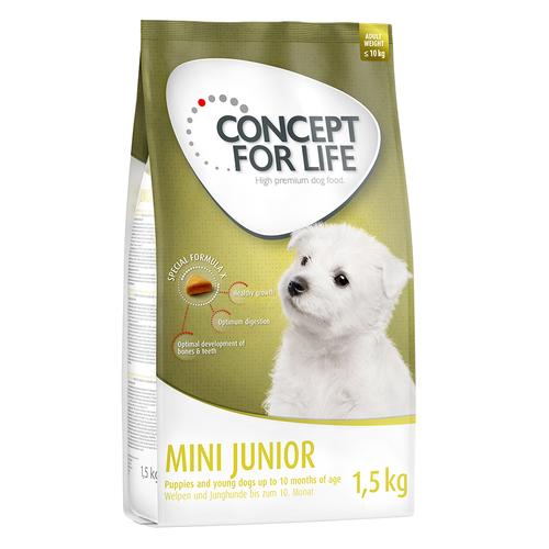4x1,5kg Mini Junior Concept for Life Hundefutter trocken