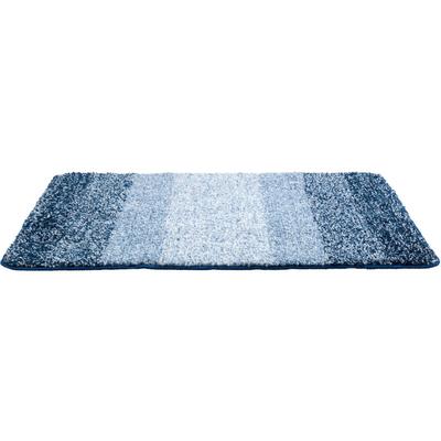 Wenko - Badteppich Luso Blau, 60 x 90 cm, Blau, Polyester blau - blau