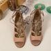 Coach Shoes | Coach Kira Lace Up Heel Shoes | Color: Cream | Size: 7.5