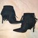 Nine West Shoes | Black Fringe Boots | Color: Black | Size: 7.5