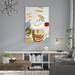 Wrought Studio™ Vintage Swim Collection B by June Erica Vess - Painting Print on Canvas Canvas, Wood in Brown | 38 H x 26 W x 1 D in | Wayfair