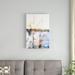 Winston Porter White Rock Sunset I by Sonja Quintero Photograph Print on Canvas Canvas, Wood in Blue | 18 H x 12 W x 1.25 D in | Wayfair