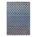 Blue/White 110 x 79 x 0.4724 in Area Rug - Ted Baker Masquerade Blue/Beige Round Viscose/Wool | 110 H x 79 W x 0.4724 D in | Wayfair 160008200280