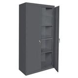 WFX Utility™ Walsall 72" H x 36" W x 18" D Welded Storage Cabinet, Wood in Gray/Black | 72 H x 36 W x 18 D in | Wayfair