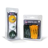 Green Bay Packers 3-Golf Ball & 50-Golf Tee Set