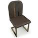 Arditi Collection Atrani Leather Side Chair Upholstered/Genuine Leather in Brown | 38.2 H x 20.5 W x 19.2 D in | Wayfair ARD-035-BROWN-BRONZE-SET12