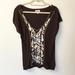 Anthropologie Tops | Anthropologie Embroidered Floral Boho Top - Xs | Color: Brown | Size: Xs