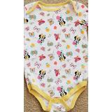 Disney One Pieces | Disney Baby Girl Minnie Mouse Bodysuit Sz 18m | Color: White/Yellow | Size: 18mb