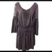 American Eagle Outfitters Dresses | American Eagle Dress Plum Lace Trim Bell Sleeve M | Color: Purple | Size: M