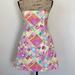 Lilly Pulitzer Dresses | Lilly Pulitzer Strapless Colorful Dress Size 4 | Color: Pink/Yellow | Size: 4