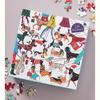 Anthropologie Games | Anthropologie Winter Dogs Puzzle - 500 Pieces | Color: Red/White | Size: Os