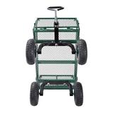 Juggernaut Storage Juggernaut Carts - Gw3418-gr Steel Utility Garden Wagon, 400 Lb. Load Capacity, 21-3/4" Height X 34" Length X 18" Width Metal | Wayfair