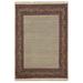 White 64 x 36 x 0.25 in Area Rug - Herat Oriental Indo Hand-Knotted Beige/Brown Mir Wool Rug Wool | 64 H x 36 W x 0.25 D in | Wayfair W-MA6084