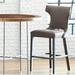 Fairfield Chair Gavin Counter & Bar Stool Wood/Upholstered in Gray/Brown | 44 H x 22 W x 24.5 D in | Wayfair 5072-07_ 8794 17_ Walnut