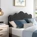 Kelly Clarkson Home Paskett Modern & Contemporary Headboard Performance Fabric/Upholstered in Gray | 47.83 H x 78.35 W x 2.95 D in | Wayfair