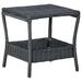 Winston Porter Outdoor Side Table Garden Patio Porch End Table w/ Storage PE Rattan Wicker/Rattan in Gray | 18.31 H x 17.72 W x 17.72 D in | Wayfair