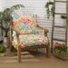 Bungalow Rose Outdoor Seat/Back Cushion, Polyester in Orange/Green/Brown | 5 H x 23 W in | Wayfair C549971FBE95473EB5275374EA6EE4B4