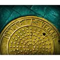 Latitude Run® Las Vegas Manhole Cover, Las Vegas Nevada - Wrapped Canvas Photograph Print Canvas, Solid Wood | 20 H x 1.5 D in | Wayfair