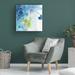 Ebern Designs Blue Ice by Sheila Golden - Wrapped Canvas Painting Print Canvas in Blue/Green/White | 24 H x 24 W x 2 D in | Wayfair