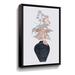 Winston Porter Vase w/ Flowers by Cora Niele - Graphic Art Print on Canvas in White | 36 H x 24 W x 2 D in | Wayfair