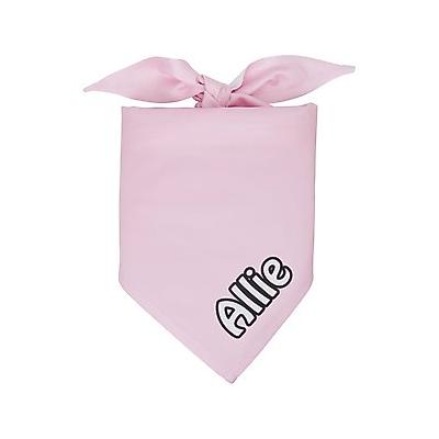 Frisco Solid Pastel Personalized Dog & Cat Bandana, Small, Blush