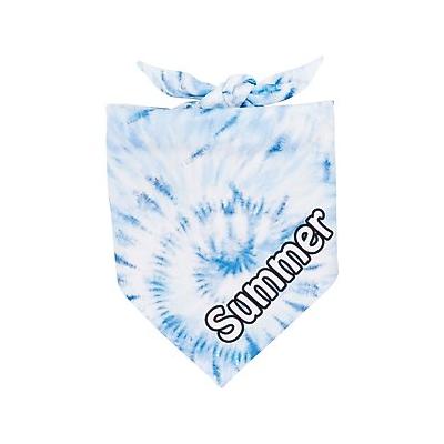 Frisco Tiedye Blue Personalized Dog & Cat Bandana, Small