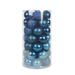 48Pk Christmas Ornament- Blue- Jeco Wholesale CHD-TA178