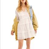 Free People Dresses | Free People Pebble Dress Sz Xs | Color: White | Size: Xs