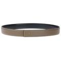 dnuxlou H Belt Replacement belt Strap Genuine Leather Belt 32mm Width Grey 85