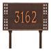 Whitehall Products Boston Personalized Standard 1-Line Lawn Address Sign Metal | 11 H x 16.5 W x 0.375 D in | Wayfair 1894AC