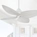 52" Minka Aire Gauguin White Outdoor LED Ceiling Fan with Wall Control