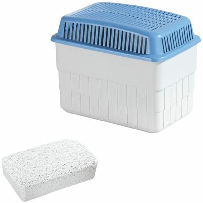 Wenko - Feuchtigkeitskiller 1 kg mit 1 kg Nachfüller, Raumentfeuchter, Weiß, Calciumchlorid weiß, Image