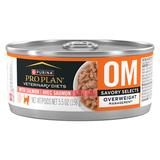 Veterinary Diets OM Overweight Management Savory Selects, Salmon Feline Formula Wet Cat Food, 5.5 oz., Case 24, 24 X 5.5 OZ